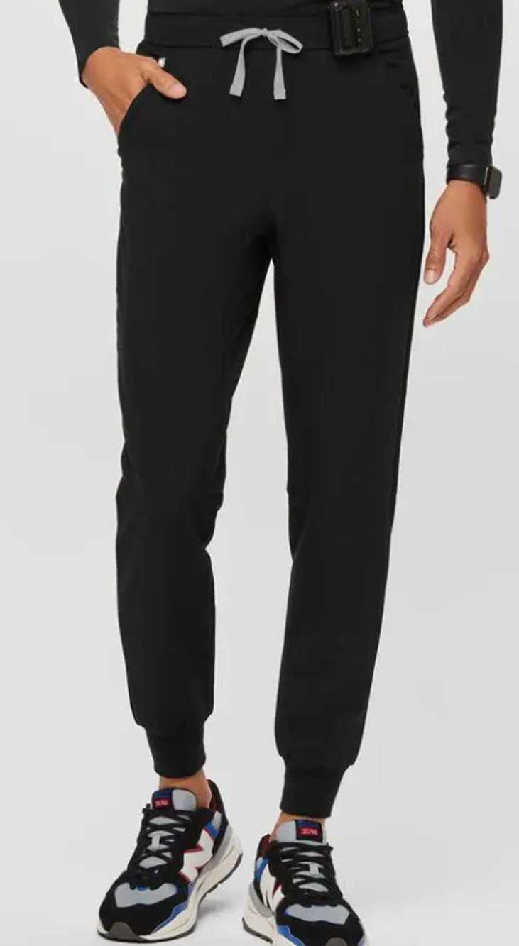 New Men's Figs Tansen Jogger Scrub Pant, Black, Size Small R